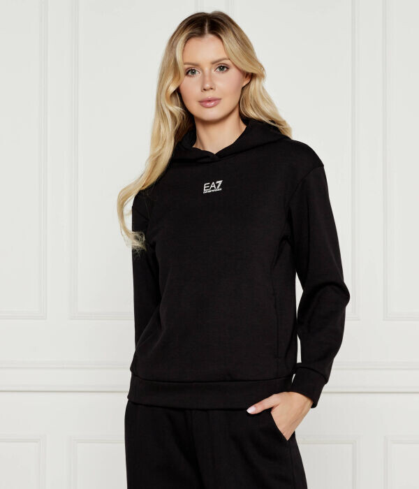 Толстовка женская Ea7 Regular Fit с капюшоном, черный
Толстовка женская Ea7 Regular Fit с капюшоном, черный