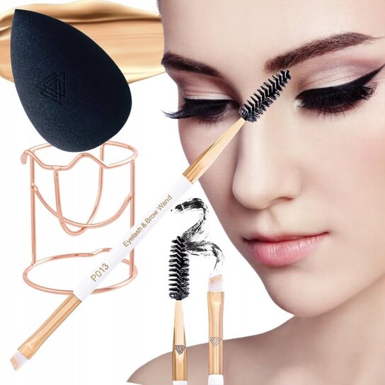 Профессиональный спонж для макияжа + набор кистей для бровей., Pagano 
Профессиональный спонж для макияжа + набор кистей для бровей., Pagano