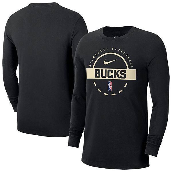 Мужская черная футболка Milwaukee Bucks Authentic с длинным рукавом Nike
Мужская черная футболка Milwaukee Bucks Authentic с длинным рукавом Nike