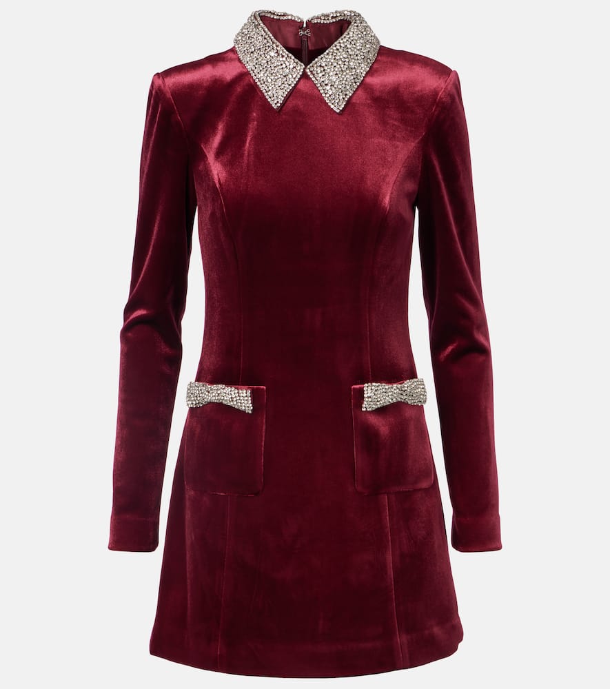 Эдвиена бархатное мини-платье с декоративными элементами Rebecca Vallance, Wine
Эдвиена бархатное мини-платье с декоративными элементами Rebecca Vallance, Wine