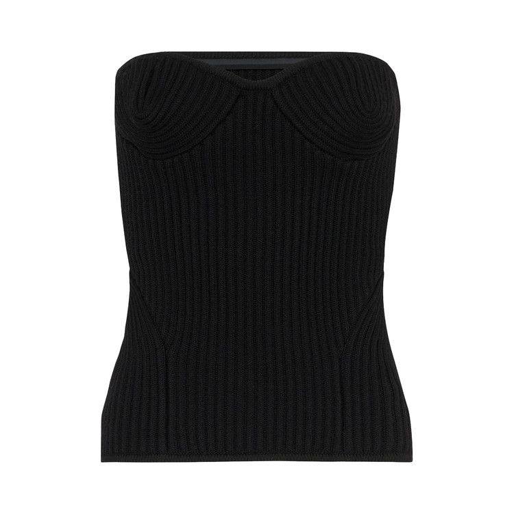 Топ Jean Paul Gaultier Ribbed Knit Wool Corset, Black
Топ Jean Paul Gaultier Ribbed Knit Wool Corset, Black