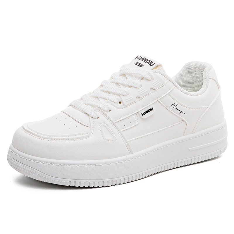 Антискользящие износостойкие низкие скейтерские кроссовки мужские HUANQIU, белые
Антискользящие износостойкие низкие скейтерские кроссовки мужские HUANQIU, белые
