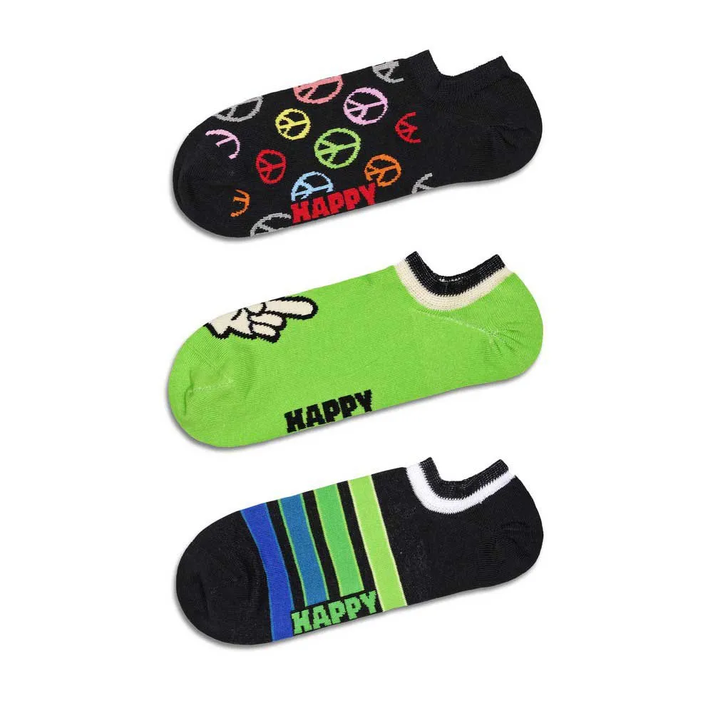 Носки Hs By Happy Peace no show long 3 pairs, черный/зеленый
Носки Hs By Happy Peace no show long 3 pairs, черный/зеленый