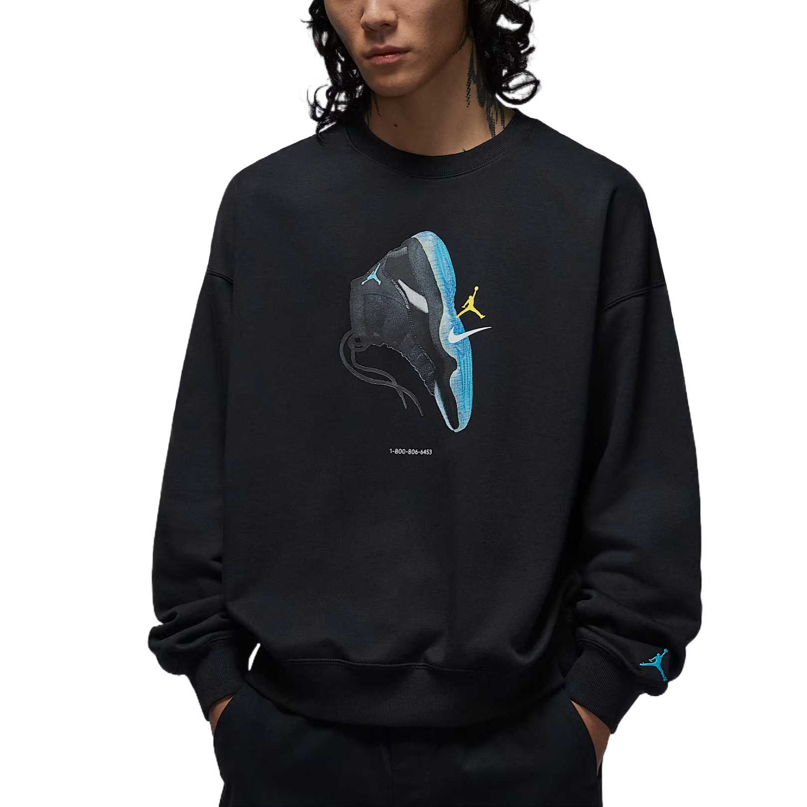 Бруклинская флисовая толстовка мужская Jordan, черный/синий
Бруклинская флисовая толстовка мужская Jordan, черный/синий