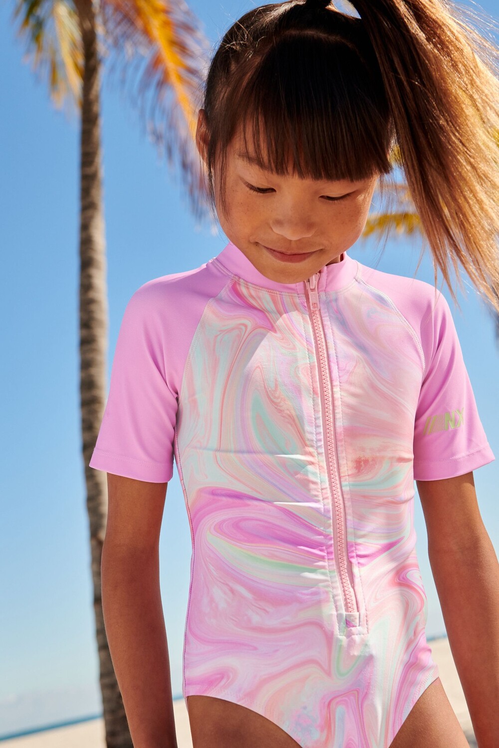 Купальник с короткими рукавами Next, розовый
Купальник с короткими рукавами Next, розовый