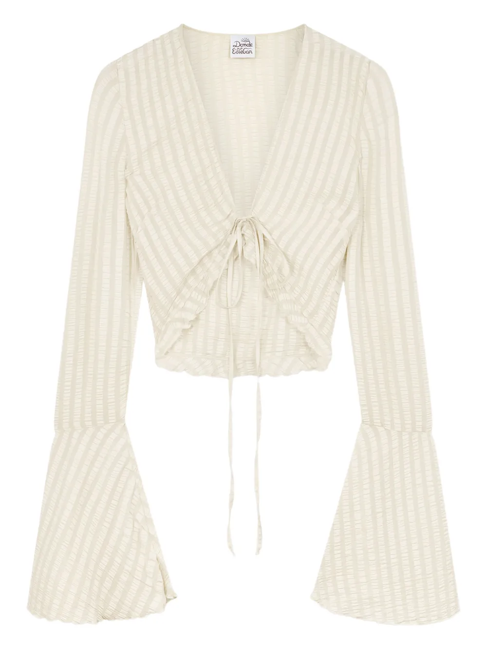 Укороченная блузка Donde Esteban, нейтральный 
Укороченная блузка Donde Esteban, нейтральный