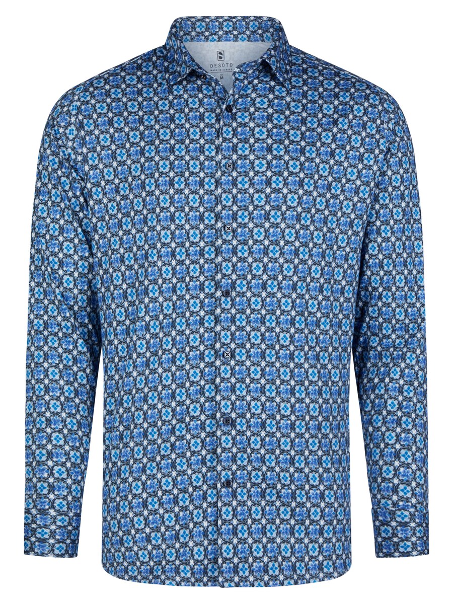 Рубашка Slim Fit на пуговицах DESOTO, синий
Рубашка Slim Fit на пуговицах DESOTO, синий