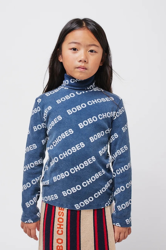 Детская хлопковая водолазка Bobo Choses, синий
Детская хлопковая водолазка Bobo Choses, синий