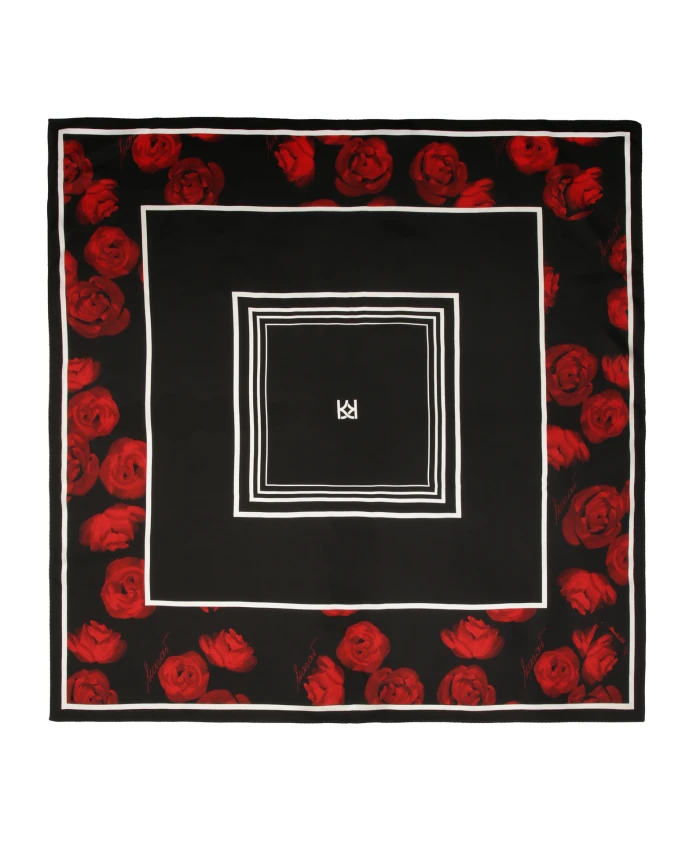 Шелковый шарф с цветочным узором. Kazar, черный
Шелковый шарф с цветочным узором. Kazar, черный