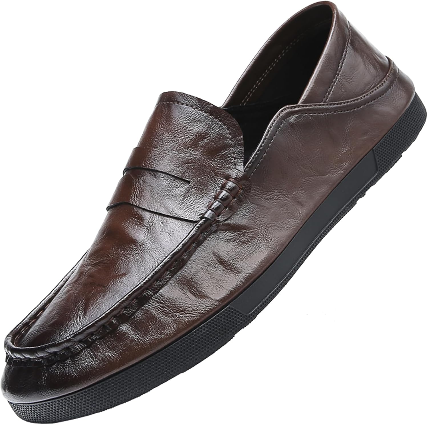 Мужские повседневные лоферы из натуральной кожи, слипоны, удобные, с нескользящей мягкой подошвой, и ходьбы, мокасины Lossarye, коричневый
Мужские повседневные лоферы из натуральной кожи, слипоны, удобные, с нескользящей мягкой подошвой, и ходьбы, мокасины Lossarye, коричневый