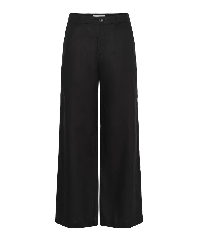 Широкие льняные брюки Part Two, черный
Широкие льняные брюки Part Two, черный