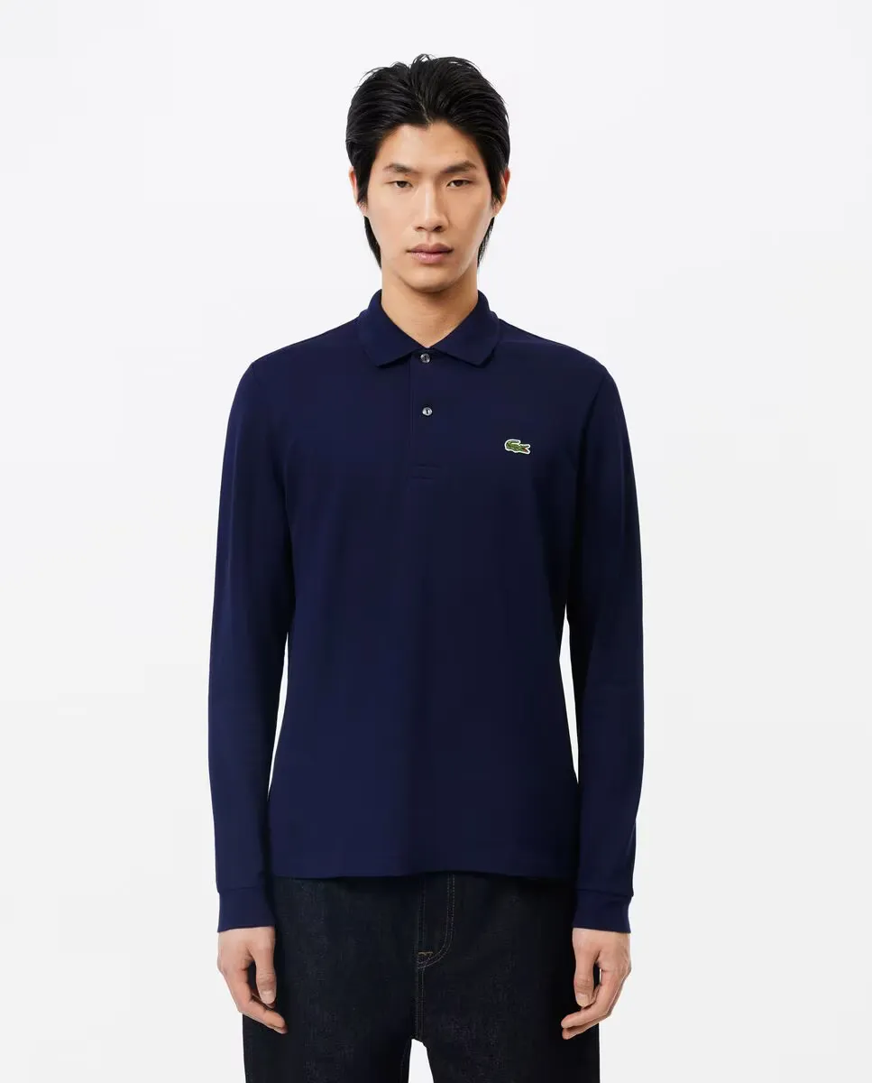 Оригинальный мужской поло с длинным рукавом Lacoste, темно-синий
Оригинальный мужской поло с длинным рукавом Lacoste, темно-синий