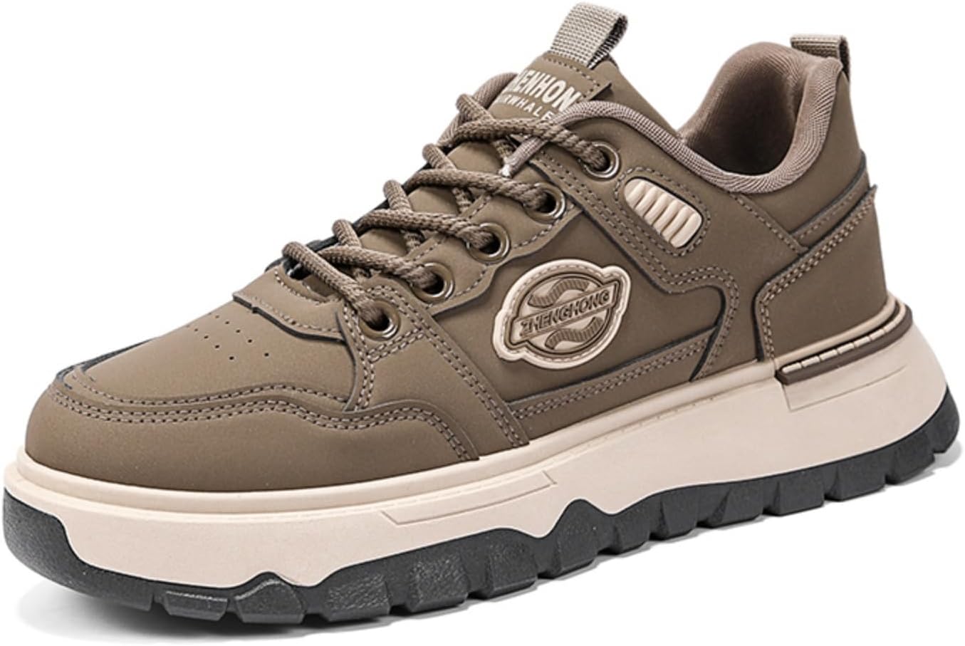 Мужские кроссовки бежевого цвета с коричневыми акцентами средней посадки, стильные повседневные шнурованные туфли с уникальными деталями Aokisx
Мужские кроссовки бежевого цвета с коричневыми акцентами средней посадки, стильные повседневные шнурованные туфли с уникальными деталями Aokisx