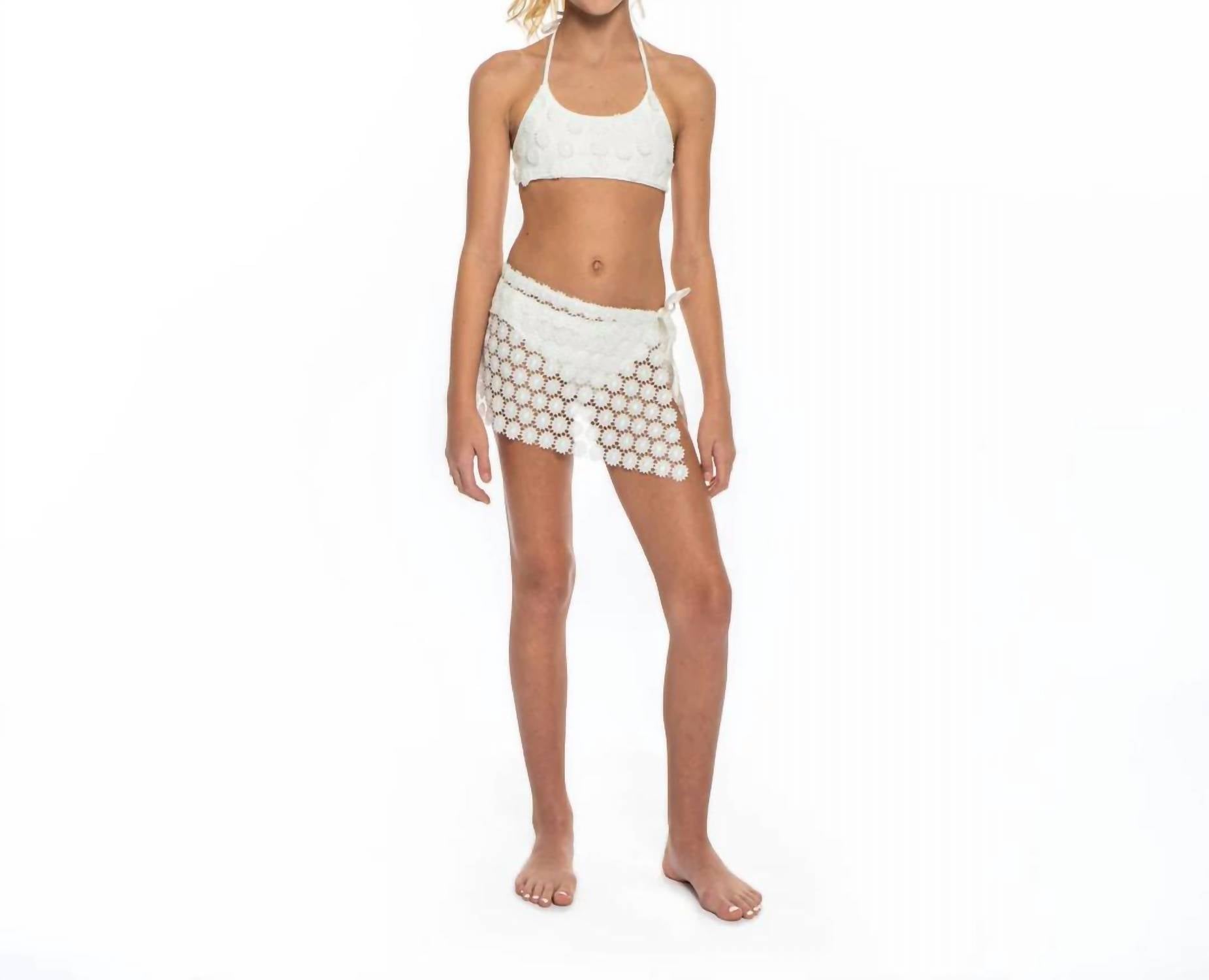 Юбка-накидка для девочек Daisy белого цвета Peixoto
Юбка-накидка для девочек Daisy белого цвета Peixoto