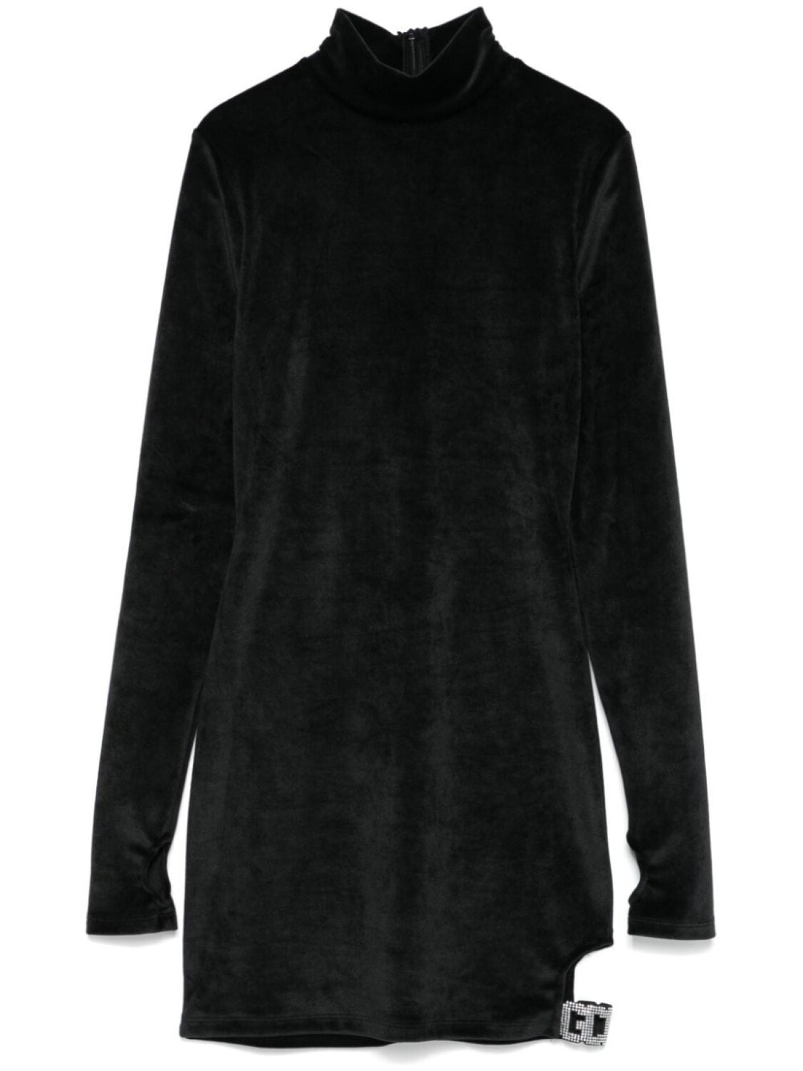 GCDS бархатное платье мини, черный
GCDS бархатное платье мини, черный