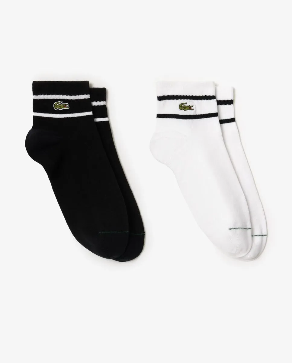Унисекс набор из 2 полосатых носков белого цвета Lacoste, многоцветный
Унисекс набор из 2 полосатых носков белого цвета Lacoste, многоцветный