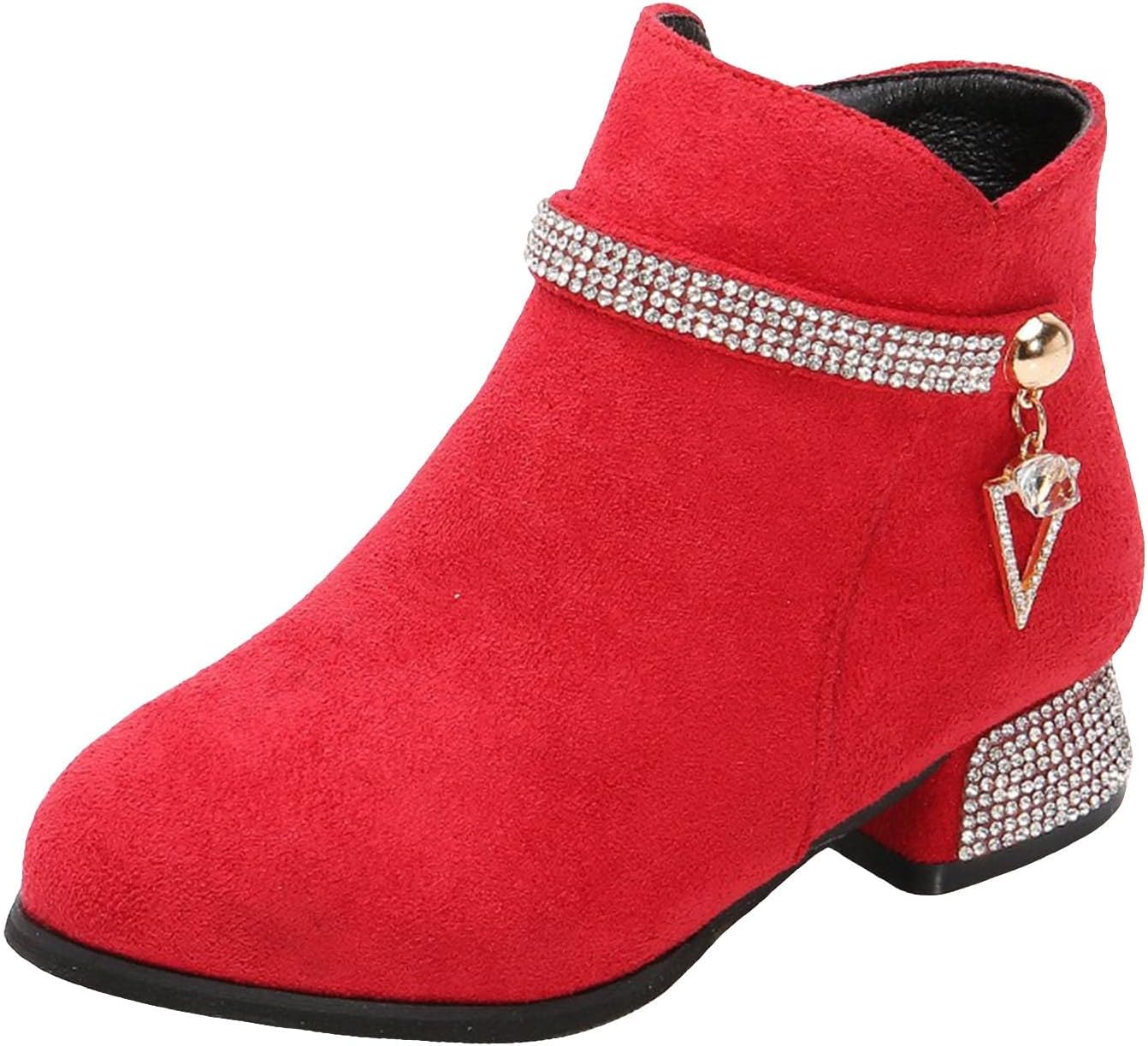 Детские ботильоны IWIHMIV для девочек, низкие с широким каблуком и боковой молнией, короткие платьевые ботинки для малышей, Red
Детские ботильоны IWIHMIV для девочек, низкие с широким каблуком и боковой молнией, короткие платьевые ботинки для малышей, Red