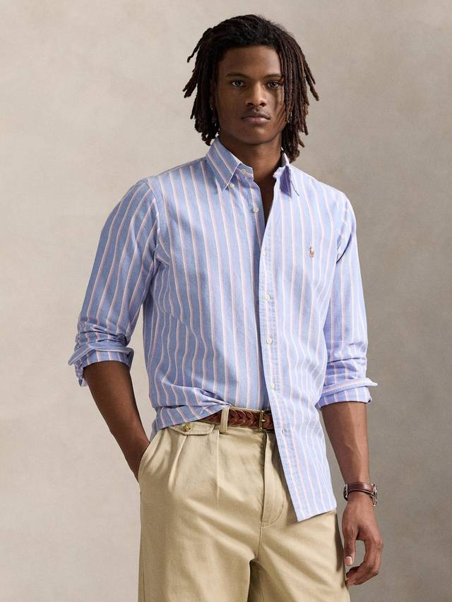 Полосковая хлопковая оксфордская рубашка Regular Fit Ralph Lauren, Blue/Pink
Полосковая хлопковая оксфордская рубашка Regular Fit Ralph Lauren, Blue/Pink