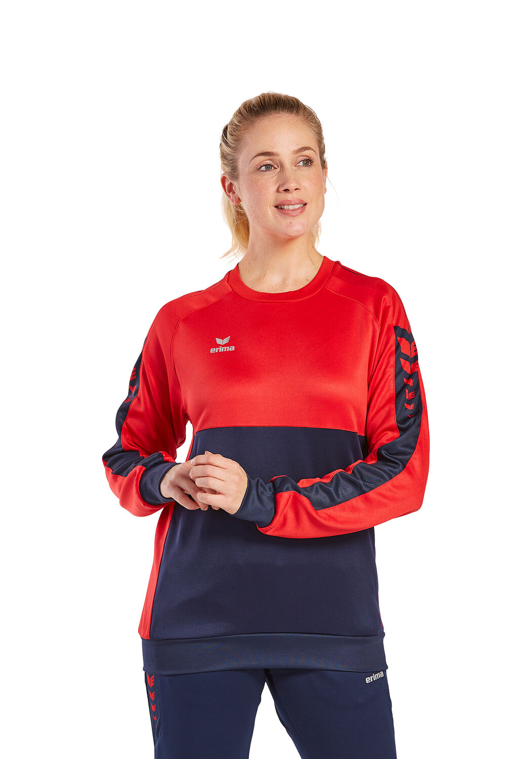 Спортивная футболка erima Six Wings Sweatshirt, цвет new navy/rot
Спортивная футболка erima Six Wings Sweatshirt, цвет new navy/rot