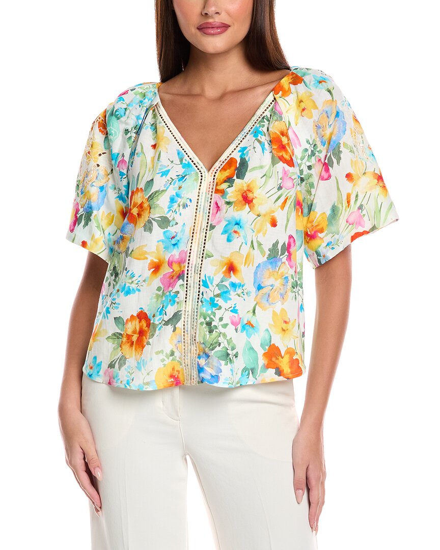 Tahari V-образный вырез блузка из льняной смеси T Tahari, белый
Tahari V-образный вырез блузка из льняной смеси T Tahari, белый