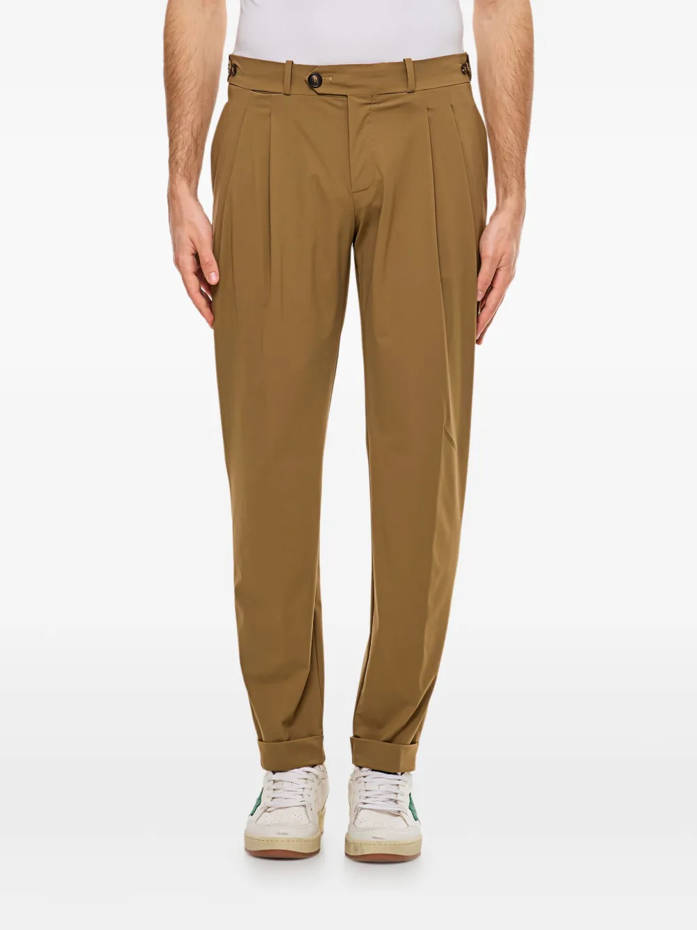 Плиссированные брюки строгого покроя Roberto Ricci Designs, коричневый
Плиссированные брюки строгого покроя Roberto Ricci Designs, коричневый