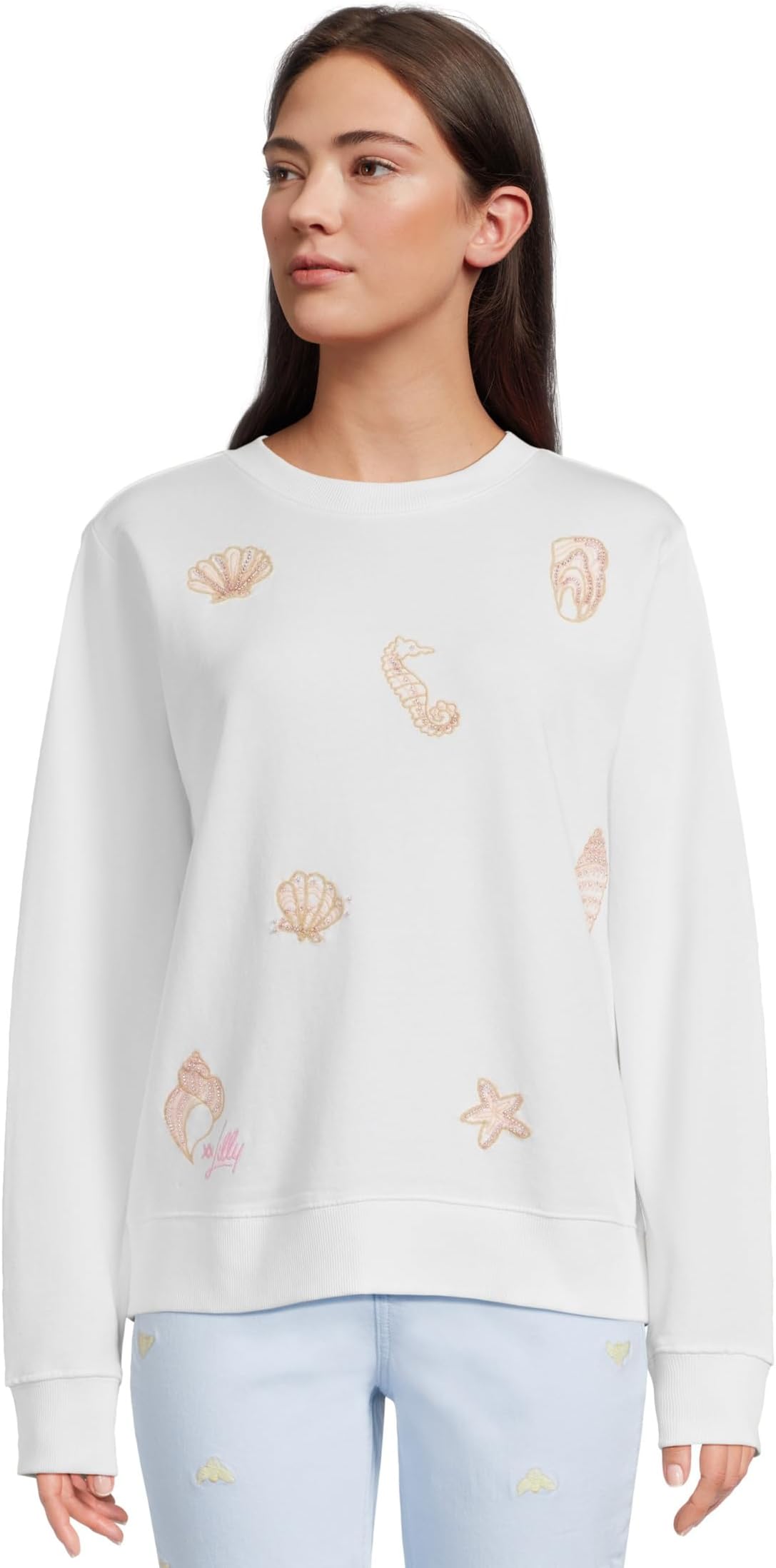 Женская толстовка Ballad с длинным рукавом Lilly Pulitzer, Resort White Cool As Shell Embroidery
Женская толстовка Ballad с длинным рукавом Lilly Pulitzer, Resort White Cool As Shell Embroidery