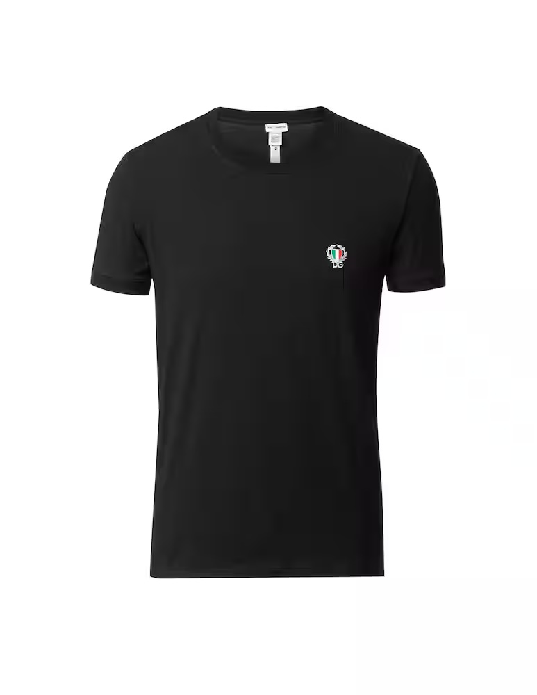 Футболка с круглым вырезом из эластичного хлопка Dolce & Gabbana, черный
Футболка с круглым вырезом из эластичного хлопка Dolce & Gabbana, черный