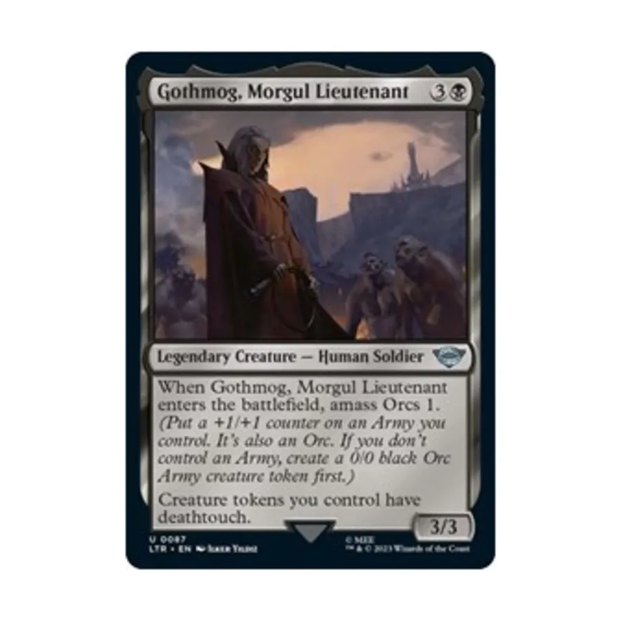 CCG Готмог, моргульский лейтенант (Ю), MTG - Universes Beyond: Lord of the Rings
CCG Готмог, моргульский лейтенант (Ю), MTG - Universes Beyond: Lord of the Rings