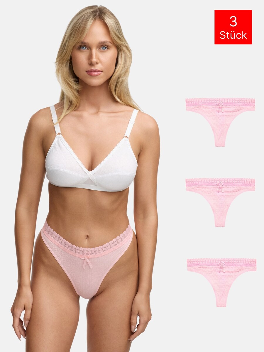 Стринги Tazzio 3er Pack F927, розовый
Стринги Tazzio 3er Pack F927, розовый