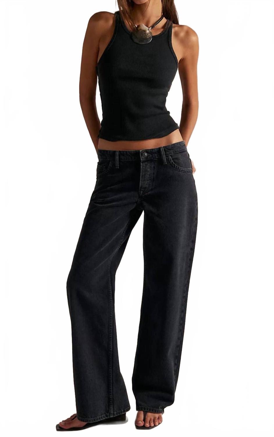 Free People Джинсы-бойфренды Tennessee с низкой посадкой, цвет Hideaway Black
Free People Джинсы-бойфренды Tennessee с низкой посадкой, цвет Hideaway Black