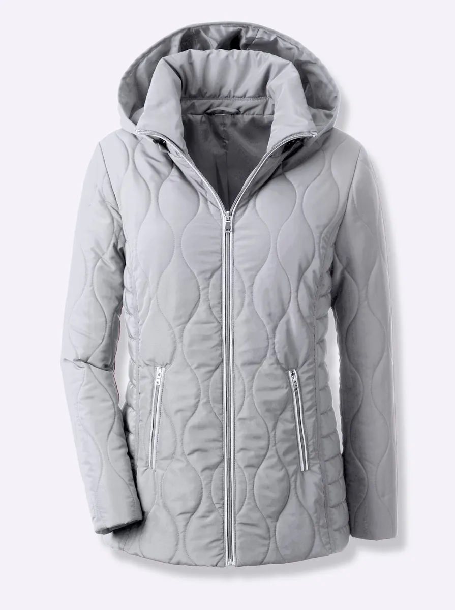 Стеганая куртка Classic Basics с капюшоном, серый
Стеганая куртка Classic Basics с капюшоном, серый