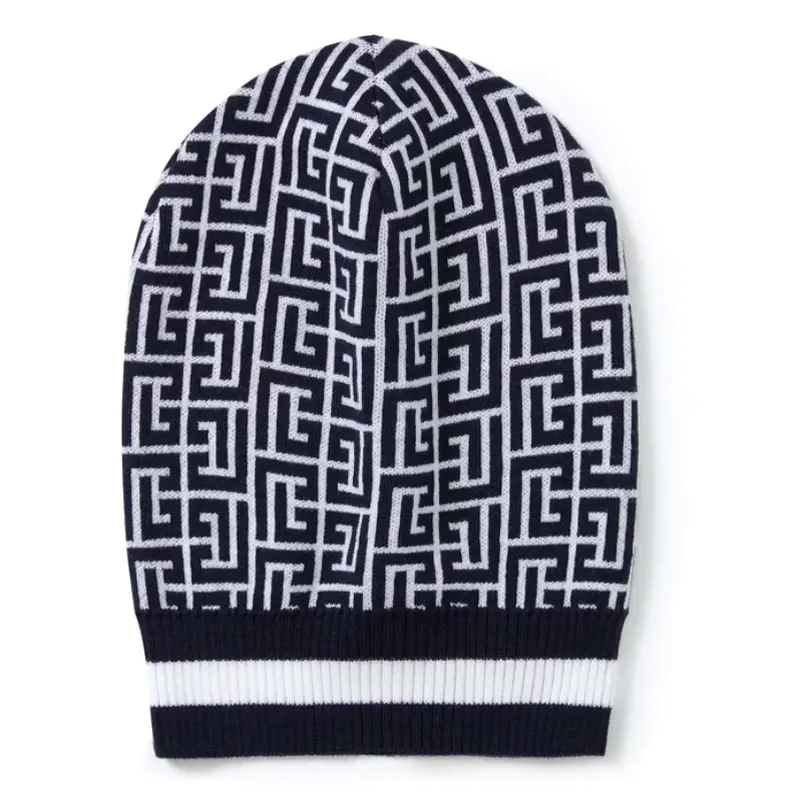 BALMAIN Шерстяная мужская синяя шапка бини, Blue
BALMAIN Шерстяная мужская синяя шапка бини, Blue