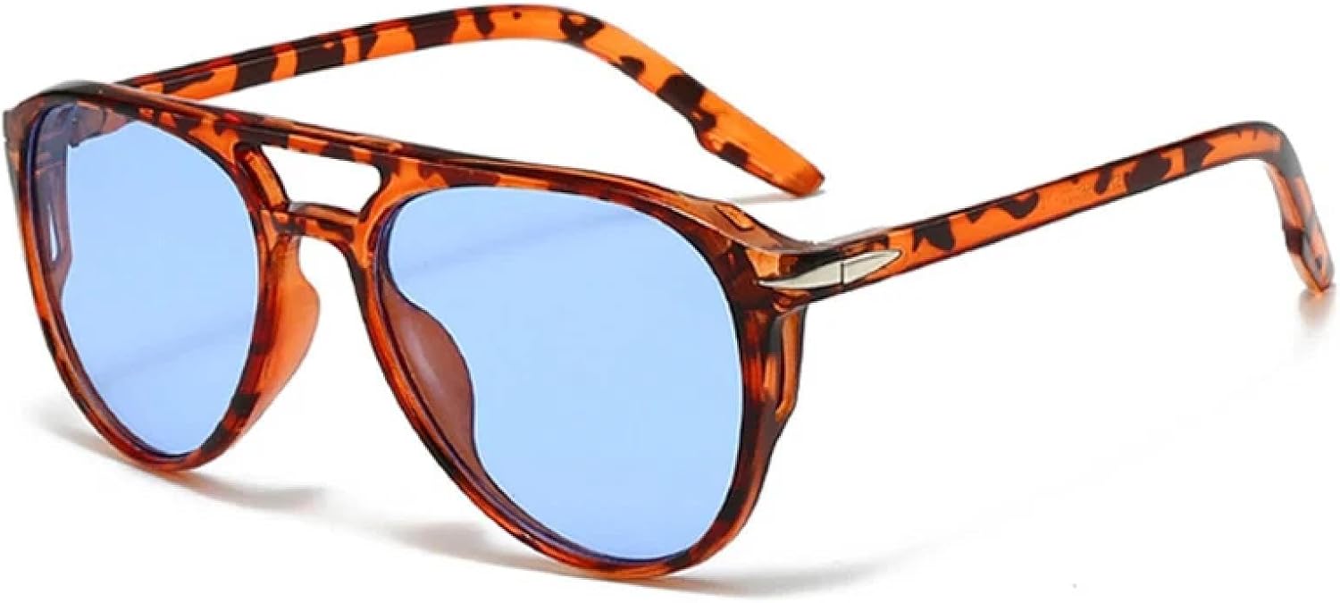 Модные женские солнцезащитные очки класса люкс в стиле ретро с заклепками, мужские очки с защитой от УФ-излучения UV400, оттенки чайного зеленого HHZZYVY, Leopard Blue
Модные женские солнцезащитные очки класса люкс в стиле ретро с заклепками, мужские очки с защитой от УФ-излучения UV400, оттенки чайного зеленого HHZZYVY, Leopard Blue