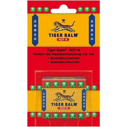 Tiger Balm Red N - Натуральный бальзам для улучшения кровообращения в коже - втирка с высококачественными эфирными маслами 19,4 г
Tiger Balm Red N - Натуральный бальзам для улучшения кровообращения в коже - втирка с высококачественными эфирными маслами 19,4 г