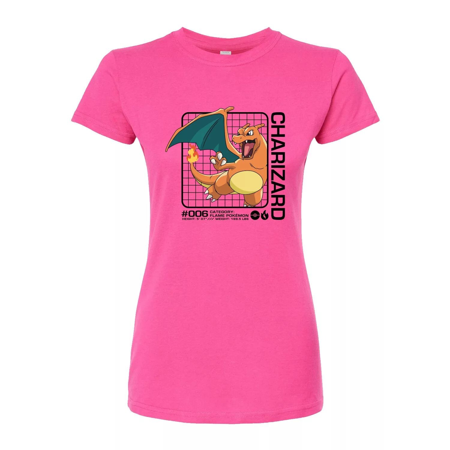 Облегающая футболка Pokémon Charizard Stats для юниоров Licensed Character, розовый
Облегающая футболка Pokémon Charizard Stats для юниоров Licensed Character, розовый