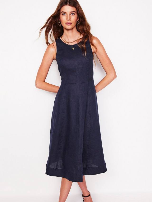 Платье миди из чистого льна carla Boden, темно-синий
Платье миди из чистого льна carla Boden, темно-синий