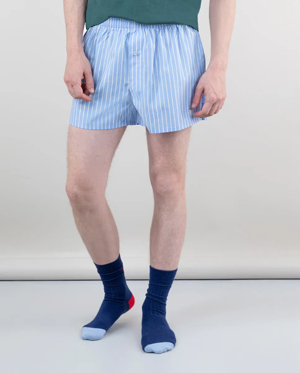 Набор из 2 мужских трусов-боксеров синего с гусями и розового цвета El Ganso
Набор из 2 мужских трусов-боксеров синего с гусями и розового цвета El Ganso