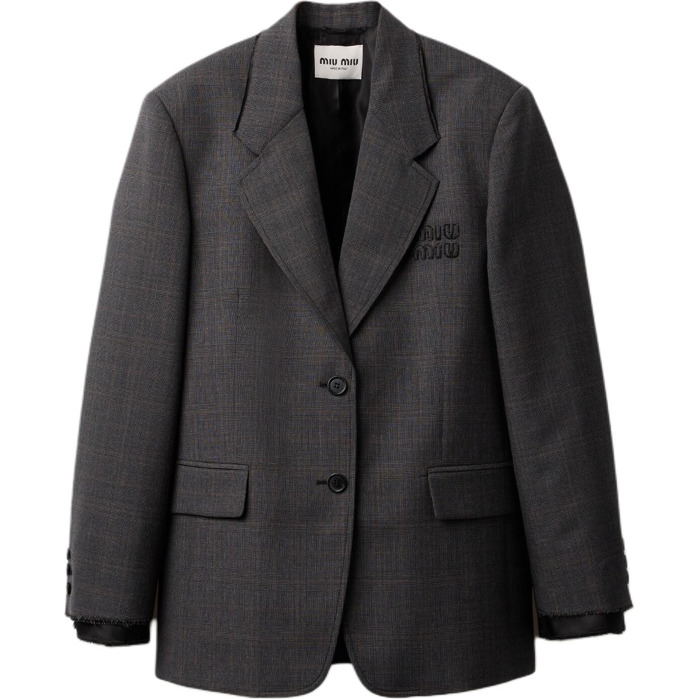 Деловой пиджак женский сланцево-серый Miu Miu
Деловой пиджак женский сланцево-серый Miu Miu