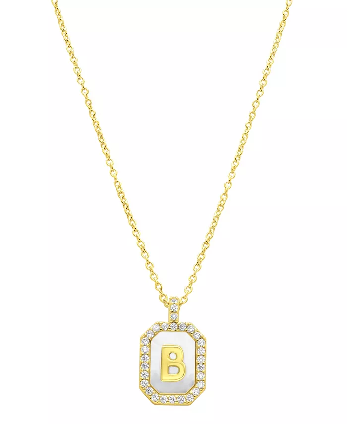 Ожерелье с инициалами из белого перламутра, покрытого 14-каратным золотом ADORNIA, белый
Ожерелье с инициалами из белого перламутра, покрытого 14-каратным золотом ADORNIA, белый