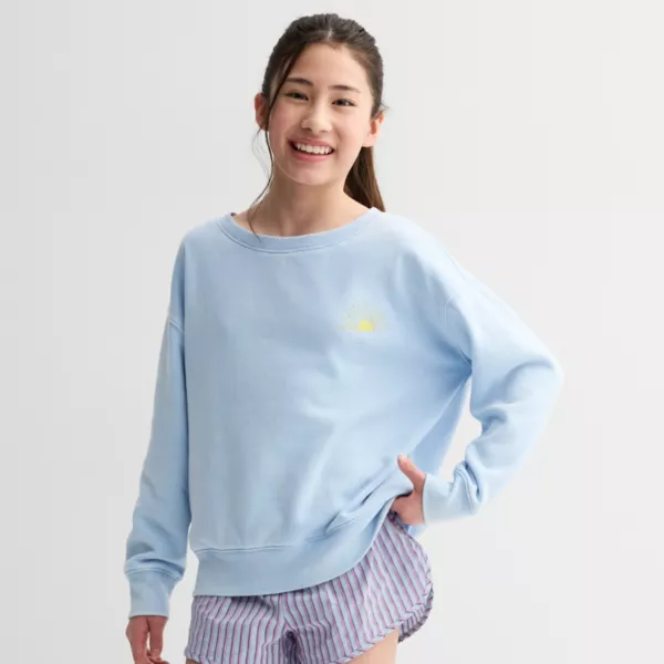 Флисовая толстовка с круглым вырезом для девочек 7-16 лет Eyeshadow, синий
Флисовая толстовка с круглым вырезом для девочек 7-16 лет Eyeshadow, синий