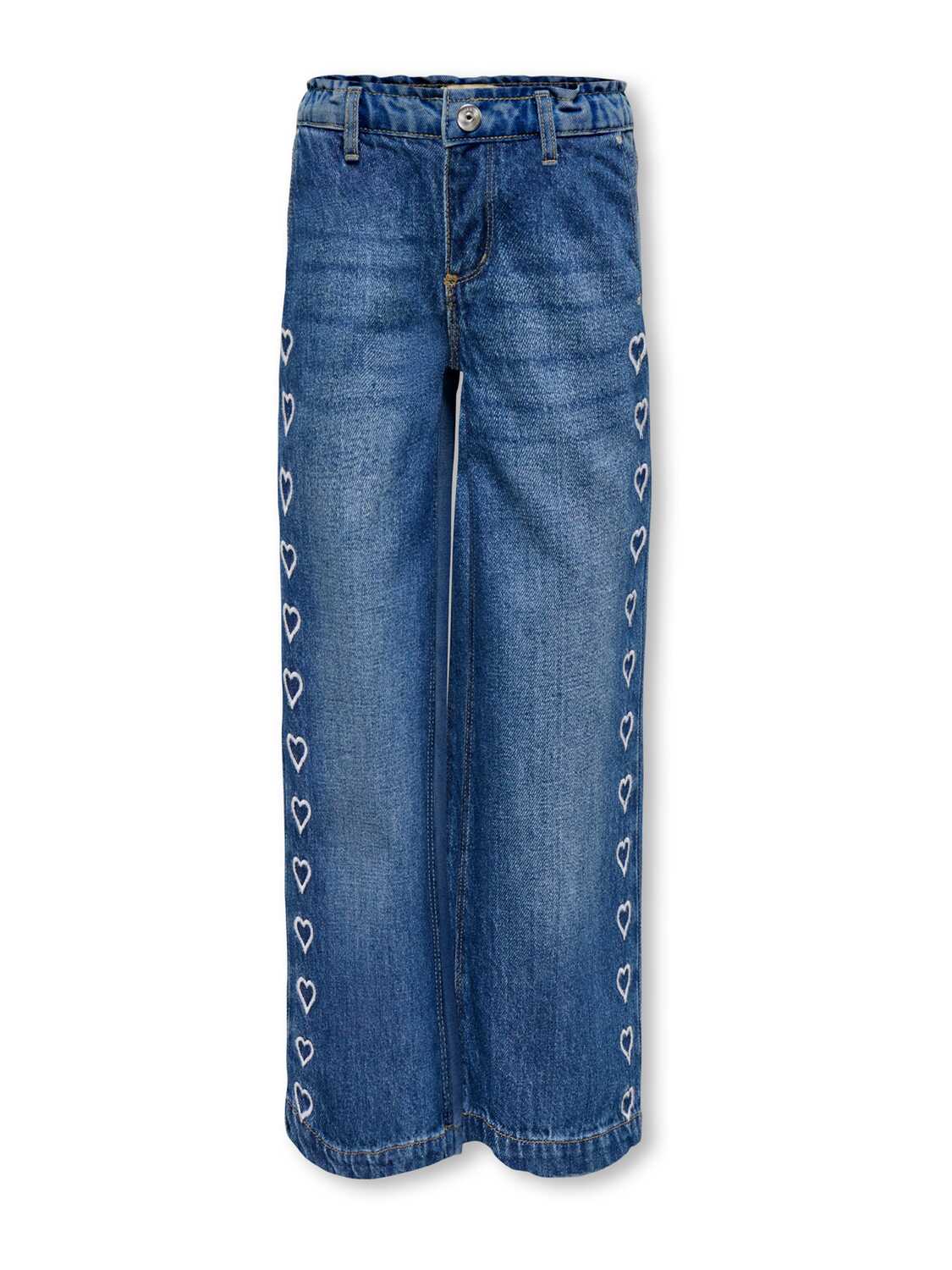 ONLY GIRLS Джинсы с широкими штанинами 'KOGCOMET HEART' в синем дениме
ONLY GIRLS Джинсы с широкими штанинами 'KOGCOMET HEART' в синем дениме