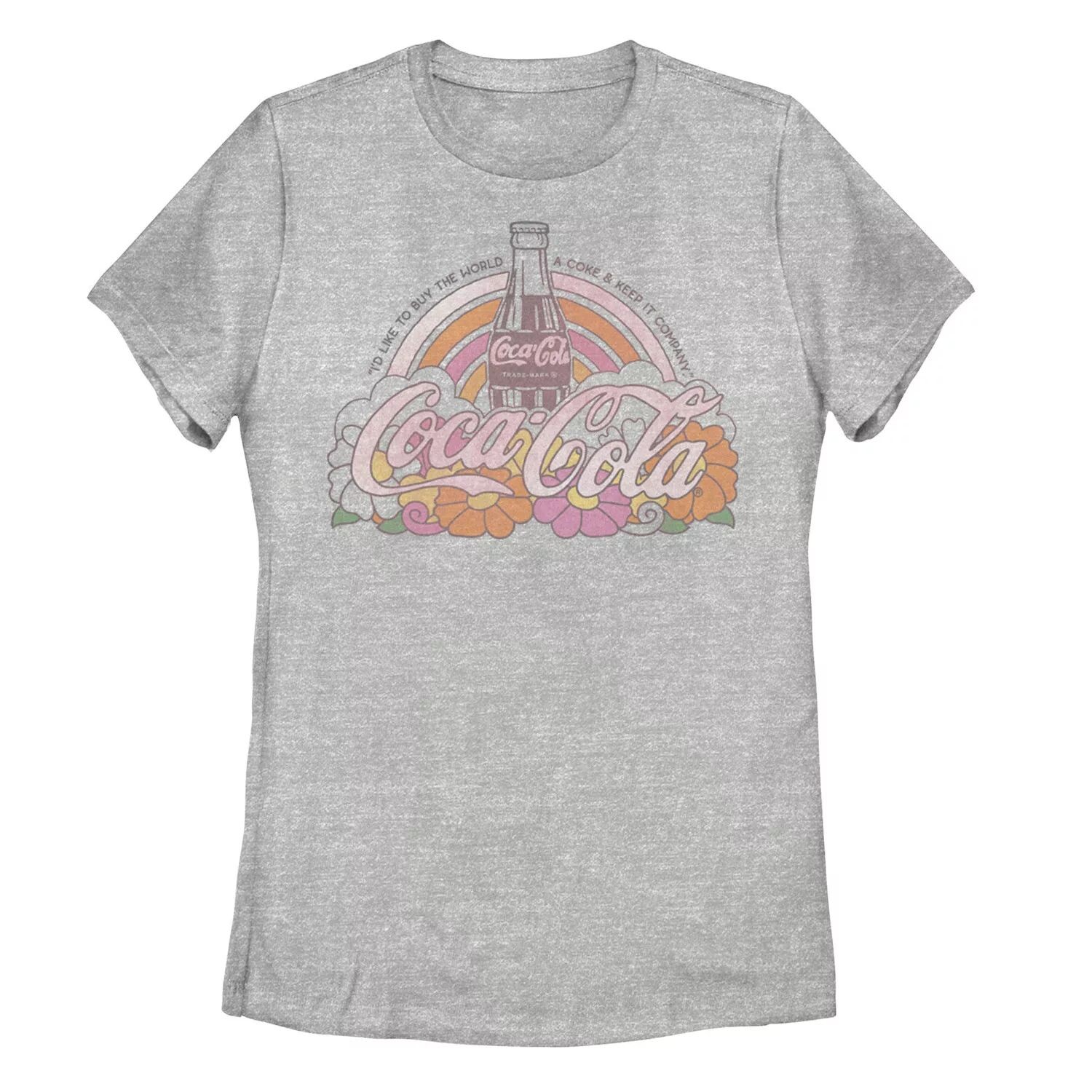 Детская винтажная футболка Coca Cola с радужным цветочным принтом Licensed Character
Детская винтажная футболка Coca Cola с радужным цветочным принтом Licensed Character