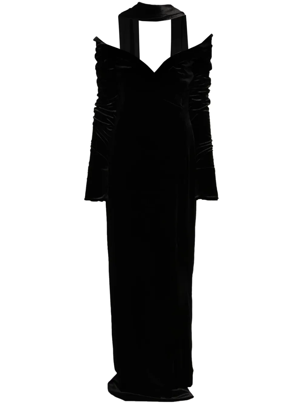 Длинное бархатное платье Saiid Kobeisy, черный
Длинное бархатное платье Saiid Kobeisy, черный