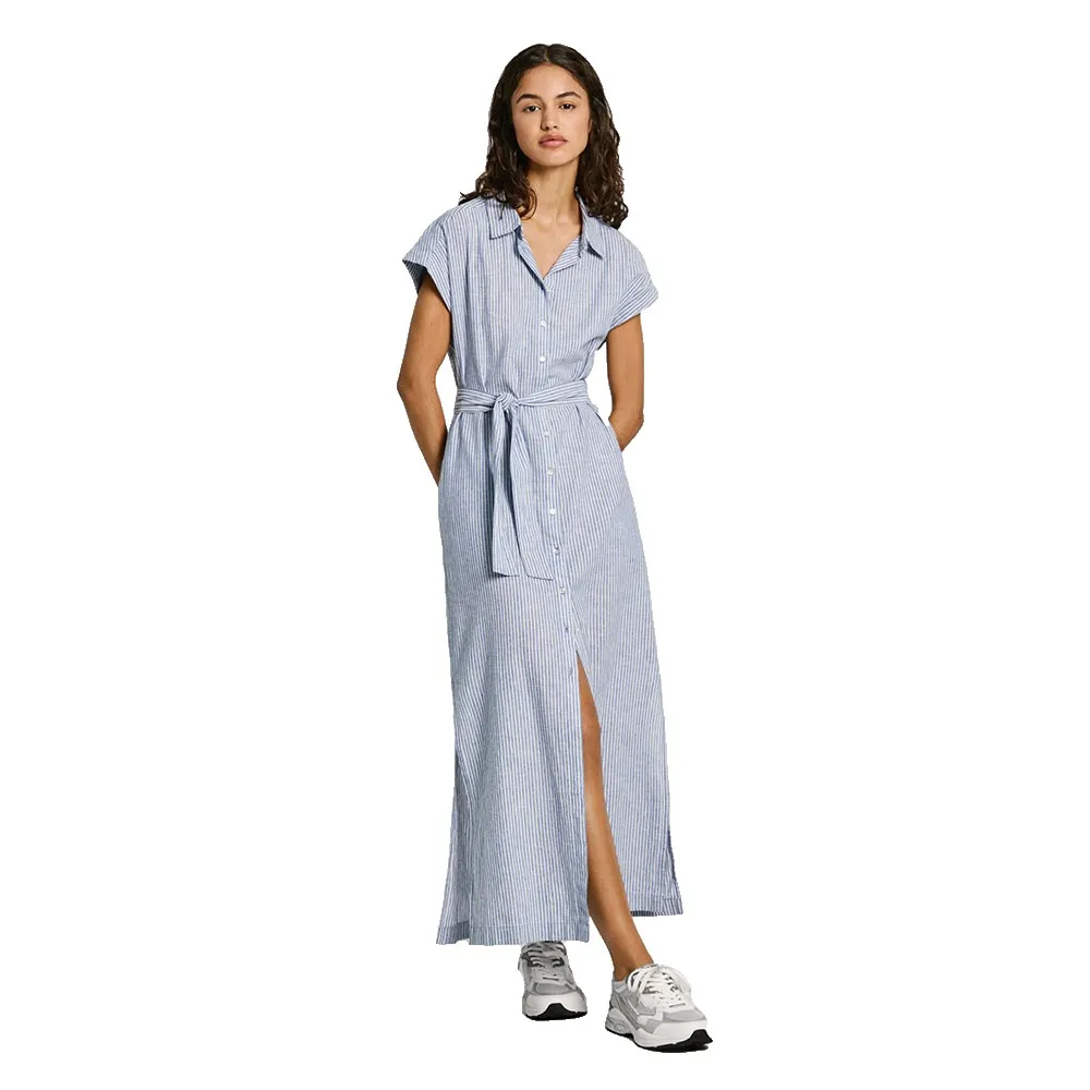 Платье Pepe Jeans PL953555 short sleeve long, синий 
Платье Pepe Jeans PL953555 short sleeve long, синий