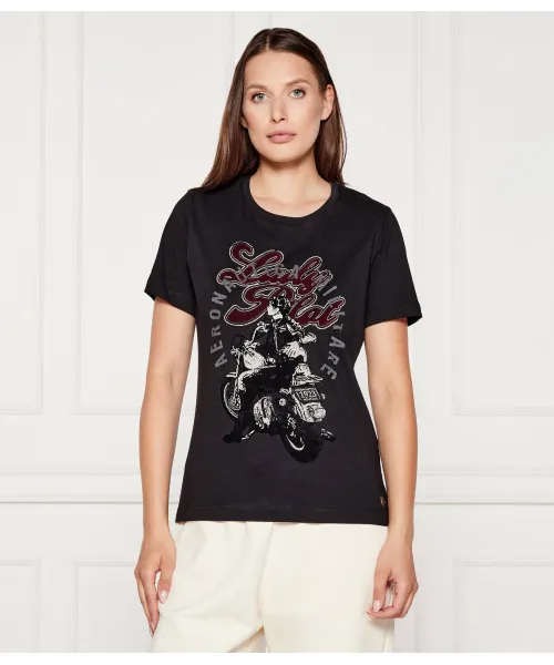 Футболка Regular fit Aeronautica Militare, черный 
Футболка Regular fit Aeronautica Militare, черный