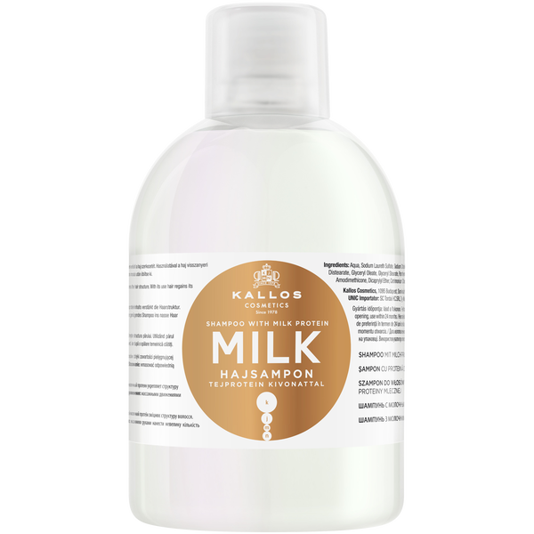 Питательный шампунь для волос, 1000 мл Kallos Milk
Питательный шампунь для волос, 1000 мл Kallos Milk