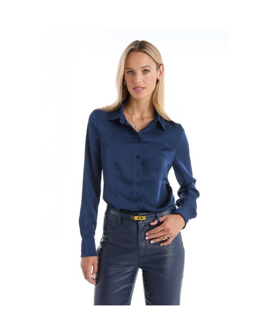 Женская шелковая блузка Paulina - темно-синяя The Noli Shop, Navy
Женская шелковая блузка Paulina - темно-синяя The Noli Shop, Navy