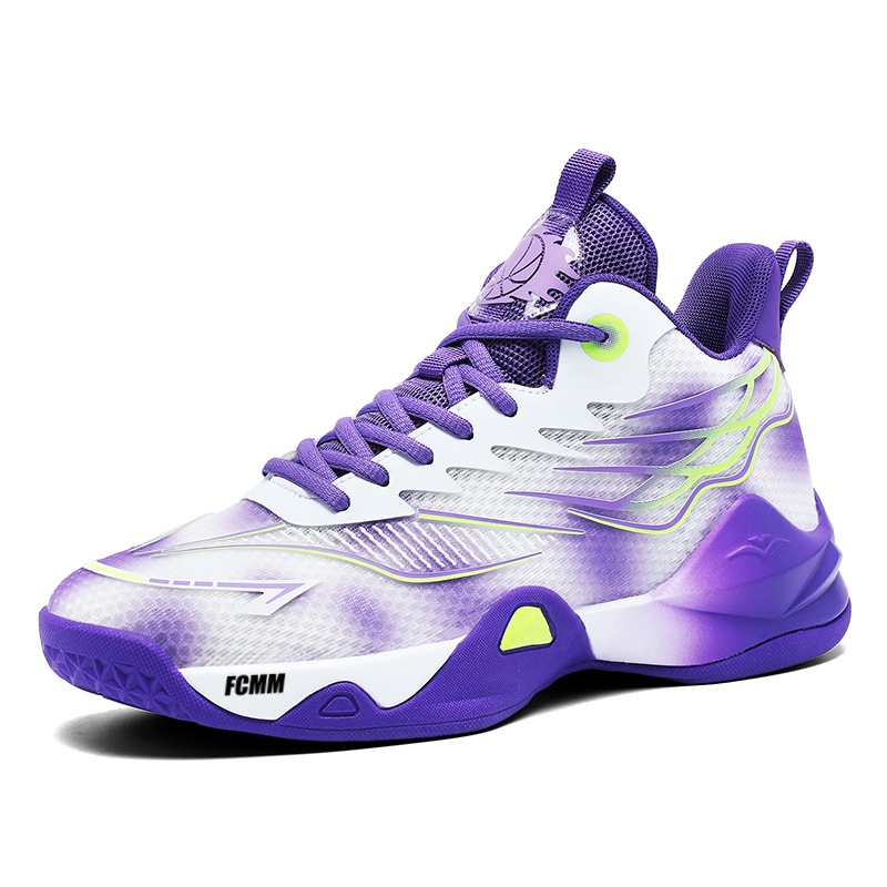 Противоскользящие и дышащие баскетбольные кроссовки для детей FCMM, белый/фиолетовый
Противоскользящие и дышащие баскетбольные кроссовки для детей FCMM, белый/фиолетовый