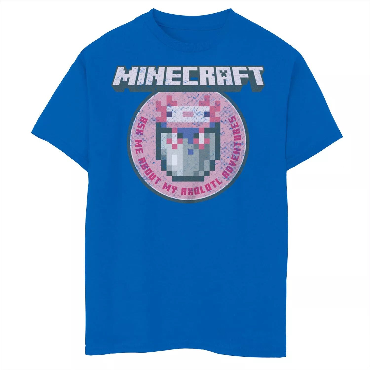 Футболка с изображением значка Minecraft для мальчиков 8–20 лет «Спроси меня о моих приключениях аксолотля» Minecraft
Футболка с изображением значка Minecraft для мальчиков 8–20 лет «Спроси меня о моих приключениях аксолотля» Minecraft