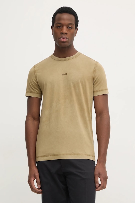 Хлопковая футболка Boss Orange, зеленый
Хлопковая футболка Boss Orange, зеленый